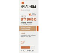 eptaderm Epta sun spf50+ fluido colorato chiaro 50 ml
