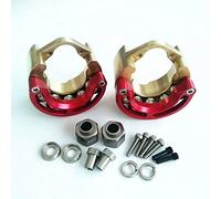 EPTNNASO Brass Pendulum Wheel Counterweight Knuckle Axle with 9MM Hex Red for Traxxas TRX4