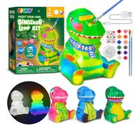 EPUMP Luce Notturna a Forma di Dinosauro Ricaricabile (1200 mAh) con 2 Modalità di Luce - Kit Creativo DIY da Dipingere, Gioco Creativo & Idea Regalo per Bambini da 5 a 12 Anni