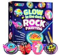 EPUMP Sassi Da Dipingere - Kit di Pittura per Bambini dai 6 ai 12 Anni - Lavoretti Creativi, Regalo di Natale e Compleanno per Ragazzi e Ragazze