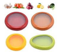 Epunk 4 contenitori per avocado per frutta e verdura, antiossidanti, per verdure, gadget da cucina, 4 misure, per frutta e verdura