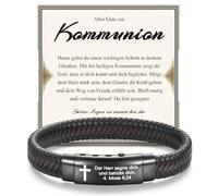 EPVID Regalo per comunione, cresima, per ragazzo, regalo per la prima comunione, regalo per ragazzi, figlio, fratello, nipote, figlioccio, figlioccio, mamma, papà, battesimo, 11, Nylon, Non pertinente