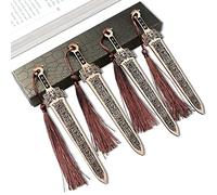 Epxee Segnalibri, 4 pezzi Bookmark Belle Segnalibri Regalo Personalizzato per Studenti, Insegnanti, Lettori, Spada di Legno
