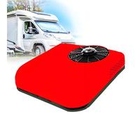EpyGnom Condizionatore d'Aria da Tetto per Camper per Riscaldamento e Raffreddamento, unità Ca CC da 12 V/24 V, Compressori Senza Spazzole, Ultra Silenzioso per Camion, Roulotte, Rimorchi Red-12V