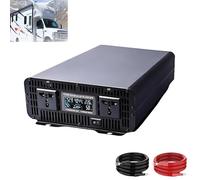 EpyGnom Inverter a Onda Sinusoidale Pura, Convertitore da CC a Ca con Display a LED e 2 Prese, per Alimentazione di Emergenza Domestica, attività All'aperto, Emergenze, Vita Fuori Rete 24V-3300W