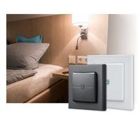 Homematic IP Smart Home 161869A0 - Interruttore da parete a 2 pulsanti, accessorio Smart Home, universale, interruttore attuatori e termostati, senza fili, colore: antracite