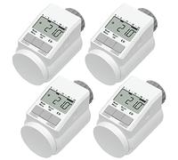 eQ-3, Termostato elettronico per termosifoni “Eqiva Model L”, con funzione boost, set da 4 pezzi