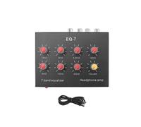 EQ-7 Amplificatore per Cuffie Audio per Auto Equalizzatore EQ a 7 Bande Equalizzatore Audio Digitale a 2 Canali