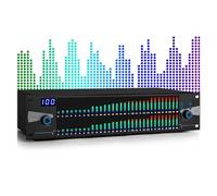 EQ grafico stereo a 31 bande, equalizzatore grafico professionale a 2 canali con 10 risultati preimpostati personalizzati, salvataggio e regolazione indipendente di bassi/medi/alti, per studio di re