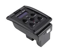 EQ Pickup a 4 Bande, Pedale Effetto Chitarra Portatile in Plastica e Metallo per Prestazioni