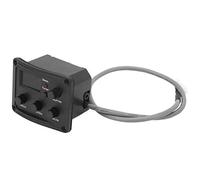 EQ Piezo Pickup Ukulele Preamplificatore Amplificatore Equalizzatore Accordatore con Display LCD, Ukulele Pickup EQ Colore Accordatore Scatola Elettrica 3 Segmento Equalizzatore