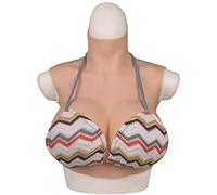 EQAIWUJIE Forme del Seno in Silicone per Crossdresser Pettorale Vestito per Drag Queen Mastectomia Transgender Ladyboy Cosplayer (Bianco, Coppa E)