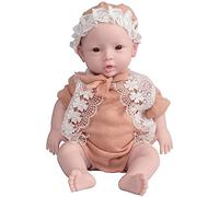 EQAIWUJIE Reborn in silicone da 18,5 pollici Full Body Silicone Neonato Real Reborn Baby Doll Girl (White, 18.5 Inch)