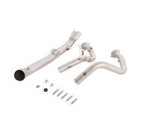 EQAUHYB Tubo di Scarico Moto per Crf1100 Crf1100L per Africa per Twin 2020 2021 2022 2023 2024 Scarico Motocicletta per Espace Moto Tubo Collegamento Anteriore per Connect 50.8MM Marmitta
