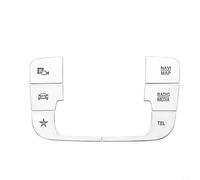EQB Media - Adesivi decorativi per console Mercedes EQB, per Mercedes per BENZ, adesivi per pulsanti console centrale auto, pannello di controllo multimediale EQB (stile A, 6 pezzi)