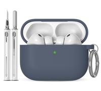EQD Custodia per AirPods Pro 3, materiale in silicone liquido - Blu notte