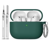 EQD Custodia per AirPods Pro 3, materiale in silicone liquido - verde scuro