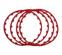 EQHCVCES Protezioni Cerchi per Golf/Polo 5 6 7 8 GTE GTI GTD, Strisce Protettive Ruote AntiGraffio Anello di Protezione del Bordo della Ruota,17inches-C
