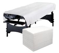 Eqivei 100Pcs Lenzuolo Usa e Getta, 100 x 200 cm, Teli per Lettino Massaggio Dimensione Grande, lenzuola da massaggio usa e getta per SPA Salone Hotel, non tessuto