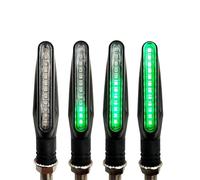 EQJSHL Indicatori Di Direzione Per Moto, Lampada Lampeggiante Per DUCATI ST3/S ST4S 748/748S/748R 750SS, Luce Lampeggiante, Luci Freno Indicatori di svolta Luce(VERDE,4 pezzi)