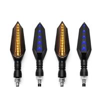 EQJSHL Indicatori Di Direzione Per Moto Per H&onda, Per CB1000R, Per CBR1000RR, Per CBR1100XX, Lampeggiante, Luci Di Posizione Indicatori di svolta Luce(Giallo blu,4 pezzi)