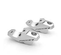 EQJSHL Morsetto Di Montaggio Per Manubrio Per BMW F900R F900XR XR, Kit Supporto Per Rialzi, Forcella Regolabile In Alluminio CNC Riser altezza sollevamento(Argento)