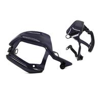 EQJSHL Paramani Per Manubrio Moto Per CRF1000L Africa Twin 2016-2019 Estensioni Parabrezza, Deflettori Per Manubrio Paramani Antivento(Nero)