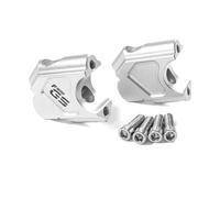 EQJSHL Riser Manubrio Moto per B&MW F800GS F800GT F 800 GS ADV F 800 GT Morsetto Manubrio Estensione Supporto Sollevamento Riser Morsetti Riser Manubrio(Argento,X1)