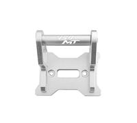 EQJSHL Supporto Per GPS Per Moto Per CFMOTO 450MT 2024 2025, Adattatore Per Di Estensione E Piastra Navigazione Adattatore ripiano mobile(Argento1,12MM)