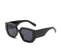 EQNSMDTGZ Occhiali da Sole da Donna Occhiali da sole alla moda personalizzati con viso rotondo strada Personalizzato Vintage(Schwarz)