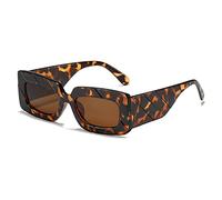 EQNSMDTGZ Occhiali da Sole da Donna Occhiali da sole semplici e colorati for l'estate, spiaggia strada Personalizzato Vintage(Leopard)