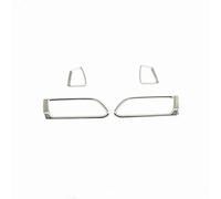 EQPWZG Aria condizionata AC Prese d'aria Telaio Cruscotto Uscita aria Decor Adesivi Copertura Trim, for Peugeot 308 408 Accessori auto Copertura della presa CA(408 silver)