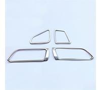 EQPWZG Aria condizionata AC Prese d'aria Telaio Cruscotto Uscita aria Decor Adesivi Copertura Trim, for Peugeot 308 408 Accessori auto Copertura della presa CA(308 silver)