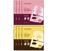 EQQUALBERRY - Collagen Hydrogel Pore-Tight Up Hydrogel Mask (4ea) X Collagen Glow Up Hydrogel Mask (4ea) Set