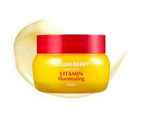 EQQUALBERRY Crema Viso Illuminante alla Vitamina C con Niacinamide e TXA - Con Ceramidi - Idratazione Leggera per Pelle Luminosa - 50 ml