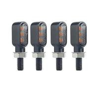 EQU7DH Indicatori Frecce Per Moto A LED Clignotant Da 8 Mm Indicatori | Per Moto A LED Clignotant Da 8 Mm Indicatori Luminosi Color Ambra Lampeggiatore 3 Led 12V