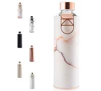 EQUA Mismatch - Bottiglia in vetro con manico in metallo, unisex, per adulti, colore: rosa/bianco, 750 ml