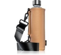 Equa Mismatch Crossbody bottiglia d'acqua in vetro + confezione colore Maple 750 ml