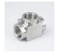 Equal 3/4" BSP Female Threaded Tee 3 Way 304 Stainless Steel Pipe Fitting Connector Adapter Max Pressure 2.5 Mpa