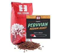 Equal Exchange Caffè Biologico Perù In Grani Macinato Medio, 5 lb