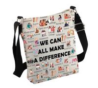 Equal Rights Gift Social Justice Crossbody Bag Regalo per i diritti umani Regalo anti razzismo Regalo Gay Pride Regalo BLM, We Can All Bag