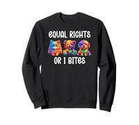 Equal Rights or I Bites LGBT Ally Cat Pride Gay Bear Mom Dog Felpa