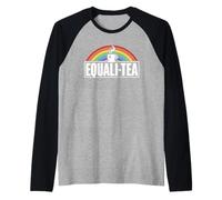 Equali-tè Amante Giochi di Parole Dire Bere tè Maglia con Maniche Raglan