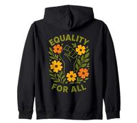 Equality For All Pugno Alzato Uguaglianza Social Justice Felpa con Cappuccio