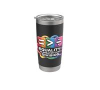 Equality is Greater than Division Bicchiere termico in acciaio inox doppia parete