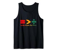 Equality Is Greater Than Division Juneteenth Afro Men Women Canotta