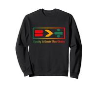 Equality Is Greater Than Division Juneteenth Afro Men Women Felpa