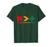 Equality Is Greater Than Division Juneteenth Afro Men Women Maglietta
