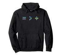 Equality is Greater Than Division Math Symbol Social Justice Felpa con Cappuccio
