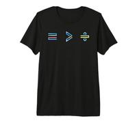 Equality is Greater Than Division Math Symbol Social Justice Maglietta Premium
